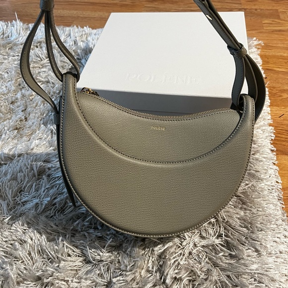 Polene Handbags - Polene - Numero Dix - Textured Olive